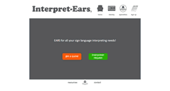 Desktop Screenshot of interpret-ears.com