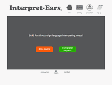 Tablet Screenshot of interpret-ears.com